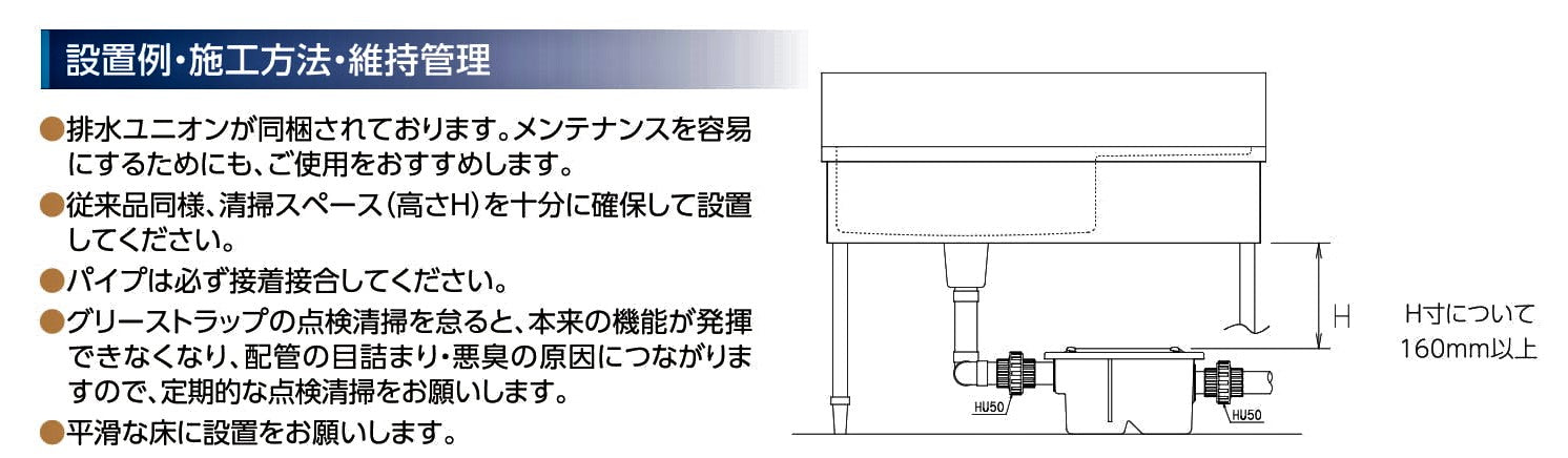 床置型グリーストラップ 容量20L – 配管専科