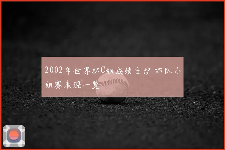 2002年世界杯C组成绩出炉 四队小组赛表现一览